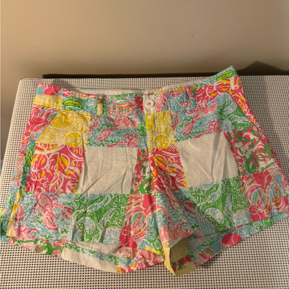 Lily Pulitzer Callahan Shorts Size 12  pink lobsters